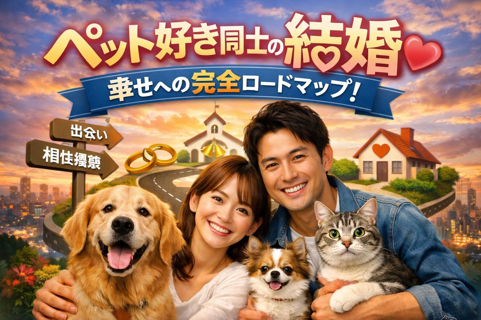 ペット（犬、猫）好き同士の結婚｜出会いからゴールインまでの完全ロードマップ